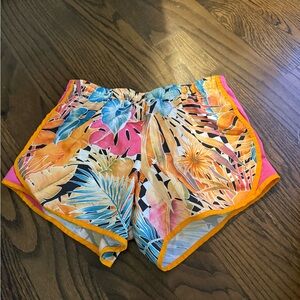Nike Kids Tropical Print Shorts - Orange, Pink, Blue